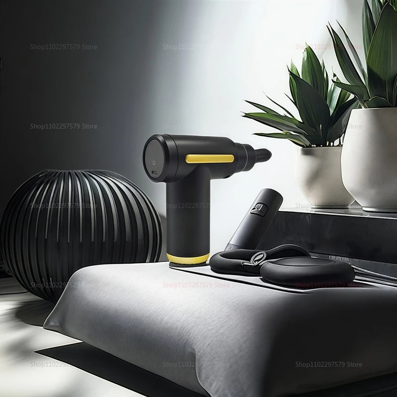 Električna masažna pištola – globinska masaža mišic za sprostitev telesa, vratu, hrbta in ramen, regeneracija po vadbi