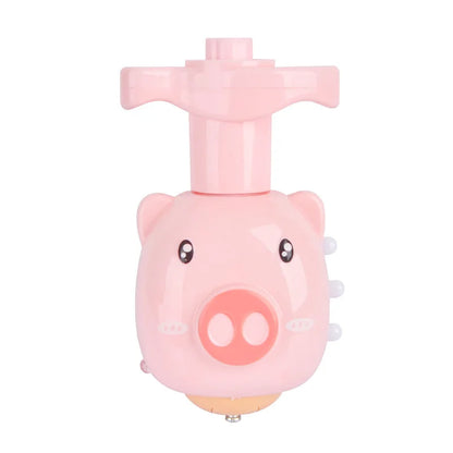 LED giroskop z lanserjem – svetleči UFO top za otroke