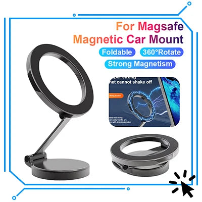 360° magnetni avto nosilec za telefon – univerzalno stojalo za iPhone, Samsung, Xiaomi, Huawei in druge
