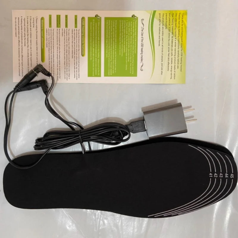 USB grelni vložki za čevlje – električni grelnik stopal, ogrevani vložki za noge, zimski športni vložki z nastavljivo toploto