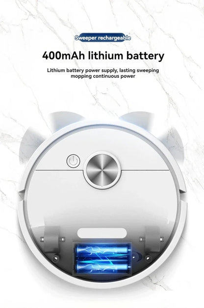 Pametni 3-v-1 robotski sesalnik in čistilec – sesanje, pometanje in mokro čiščenje z močjo 4000 Pa