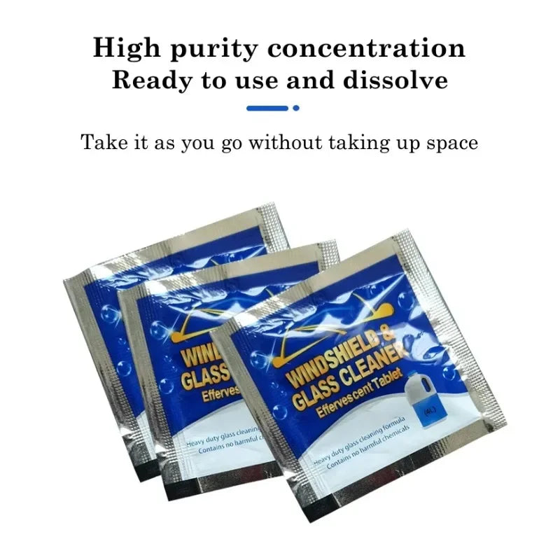 Trde čistilne tablete za steklo avtomobila – koncentrirana in učinkovita nega vetrobranskega stekla