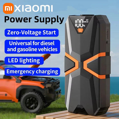 Xiaomi 10000mAh prenosni avtomobilski starter – power bank in emergency booster 12V, univerzalen za bencin in dizel