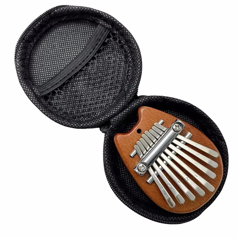 Romantični dar – Prenosna 8-tipkasta Kalimba z učbenikom in škatlo, Akrilna prstna piščal, Popolno glasbeno doživetje za začetnike in skupne trenutke