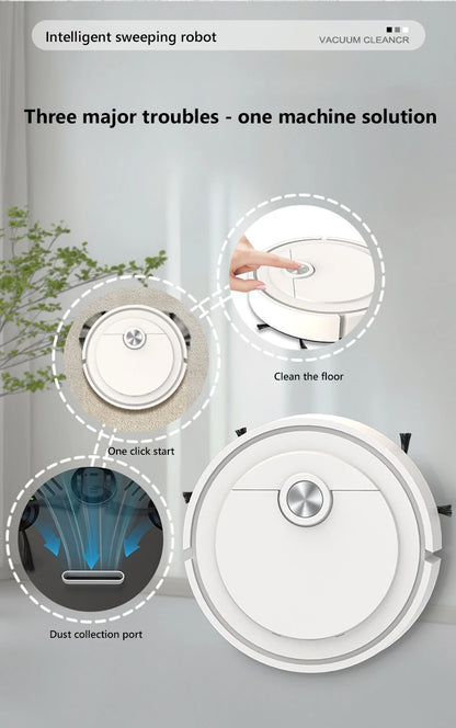 Midea 3-v-1 pametni robotski sesalnik – sesanje, pometanje in mokro čiščenje z močjo 6000Pa