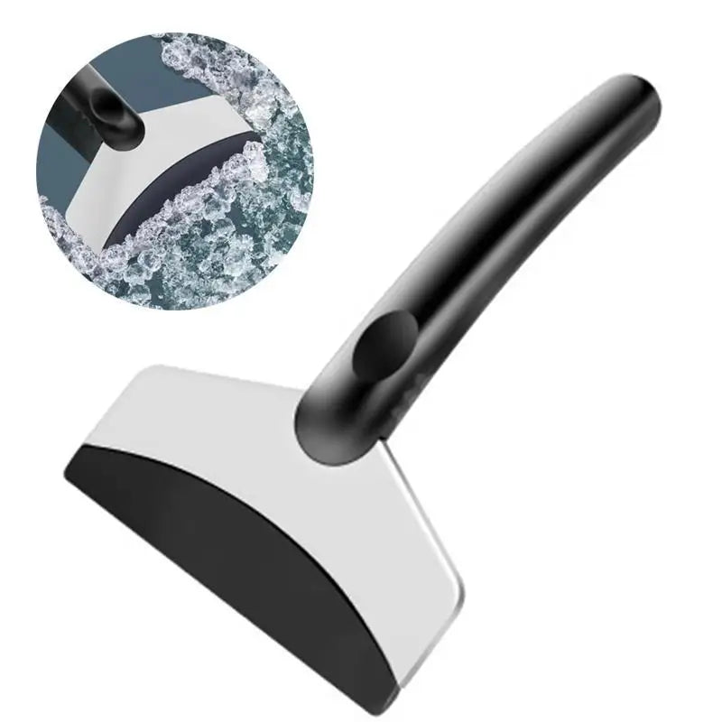 Večnamenska avtomobilska lopatka za sneg in led – nerjaveče jeklo, gumiran ročaj, zimskega čiščenja vetrobranskega stekla in karoserije