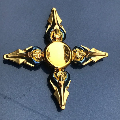 Trpežen kovinski fidget spinner | Antistres zabava za otroke in odrasle