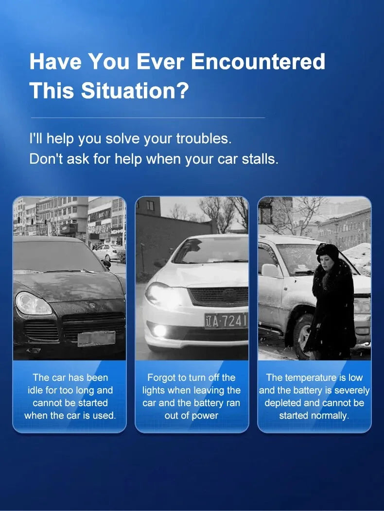 Prenosni avtomobilski starter EAFC 2000A – 20000mAh power bank in booster 12V, univerzalen za bencin in dizel