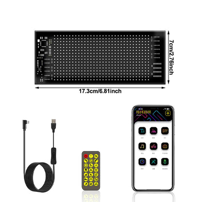 Zložljiva LED matrična tabla za avto – programsko nastavljiv drseči napis z daljinskim upravljanjem prek aplikacije