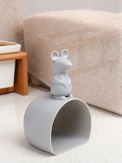 Merilna žlica za riž v obliki miške – plastična žlica za groba zrna, kuhinjski pripomoček