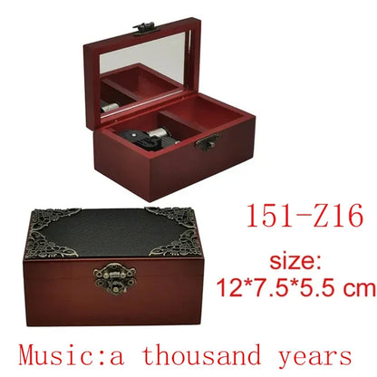 Ročno izdelana lesena glasbena škatlica “A Thousand Years” – omejena izdaja, popolno idealno darilo za ljubljeno osebo