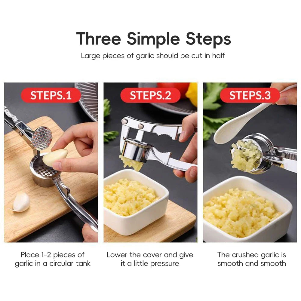 Večnamenski stiskalnik za česen in orehe – ročni mlinček in stiskalnik, kuhinjski pripomoček iz aluminijaste zlitine