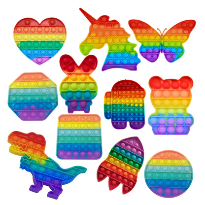 Rainbow Pop Bubble Sensory Toy | Sproščanje stresa in zabava