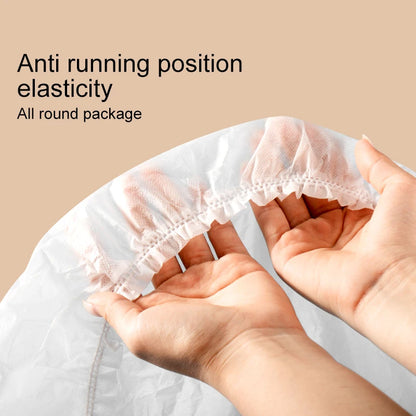 Zaščitna enkratna prevleka za posteljo iz netkanega blaga – z elastičnim robom, proti drsenju, prašno odporna, primerna za potovanja in hotele (enojna/dvojna)