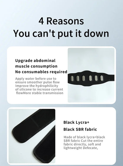 EMS stimulator mišic – trener trebuha, rok in nog za vadbo, izgubo teže in oblikovanje telesa doma