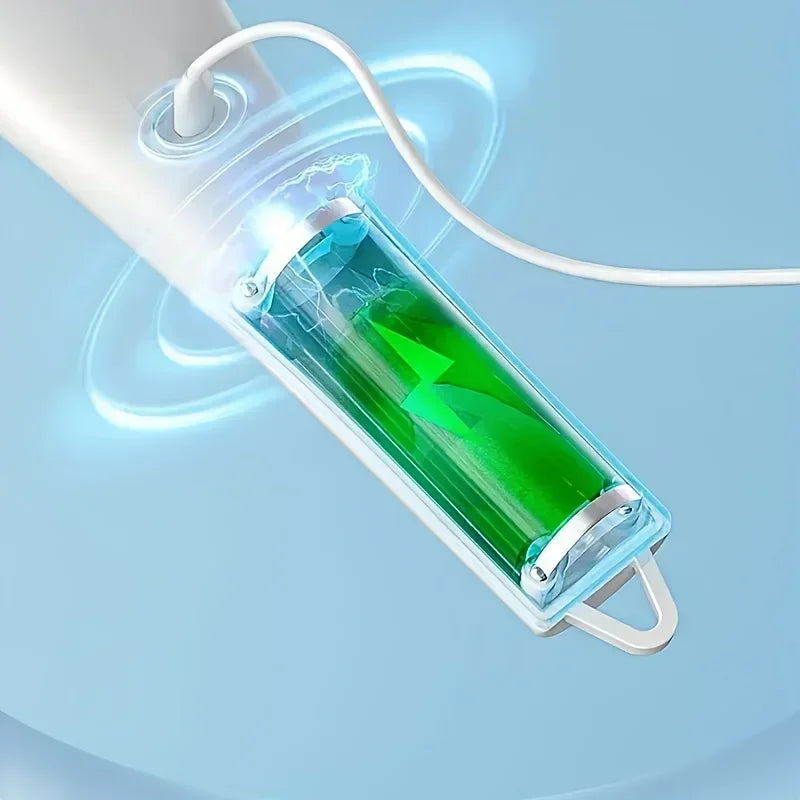 Električna rotacijska čistilna krtača z 5 zamenljivimi glavami – prenosna USB krtača za kopalnico, kuhinjo in dom