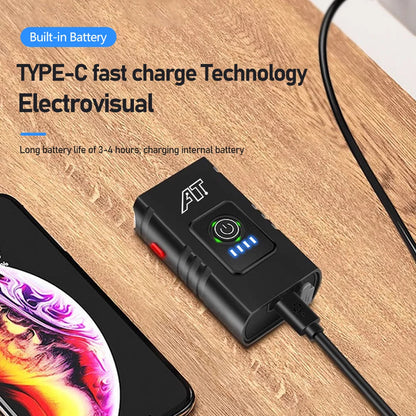 LED prednja kolesarska luč – Type-C polnilna, za gorska in cestna kolesa, enostavna namestitev