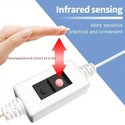 Indukcijska LED svetlobna trak za kuhinjo – 60 LED/m, USB 5V, 2835, bela ali topla svetloba