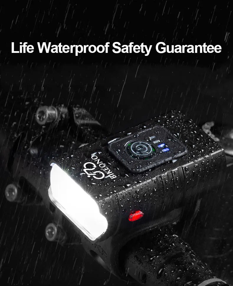 T6 LED prednja in zadnja kolesarska luč – USB polnilna, 1000LM, za gorska, cestna kolesa in skuterje