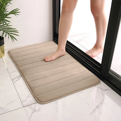 Protizdrsna kopalniška preproga 60x40 cm – hitro vpijanje vode, mehka in udobna