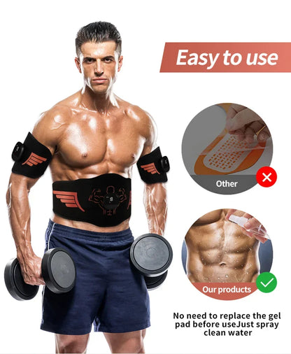 EMS stimulator mišic – trener trebuha, rok in nog za vadbo, izgubo teže in oblikovanje telesa doma