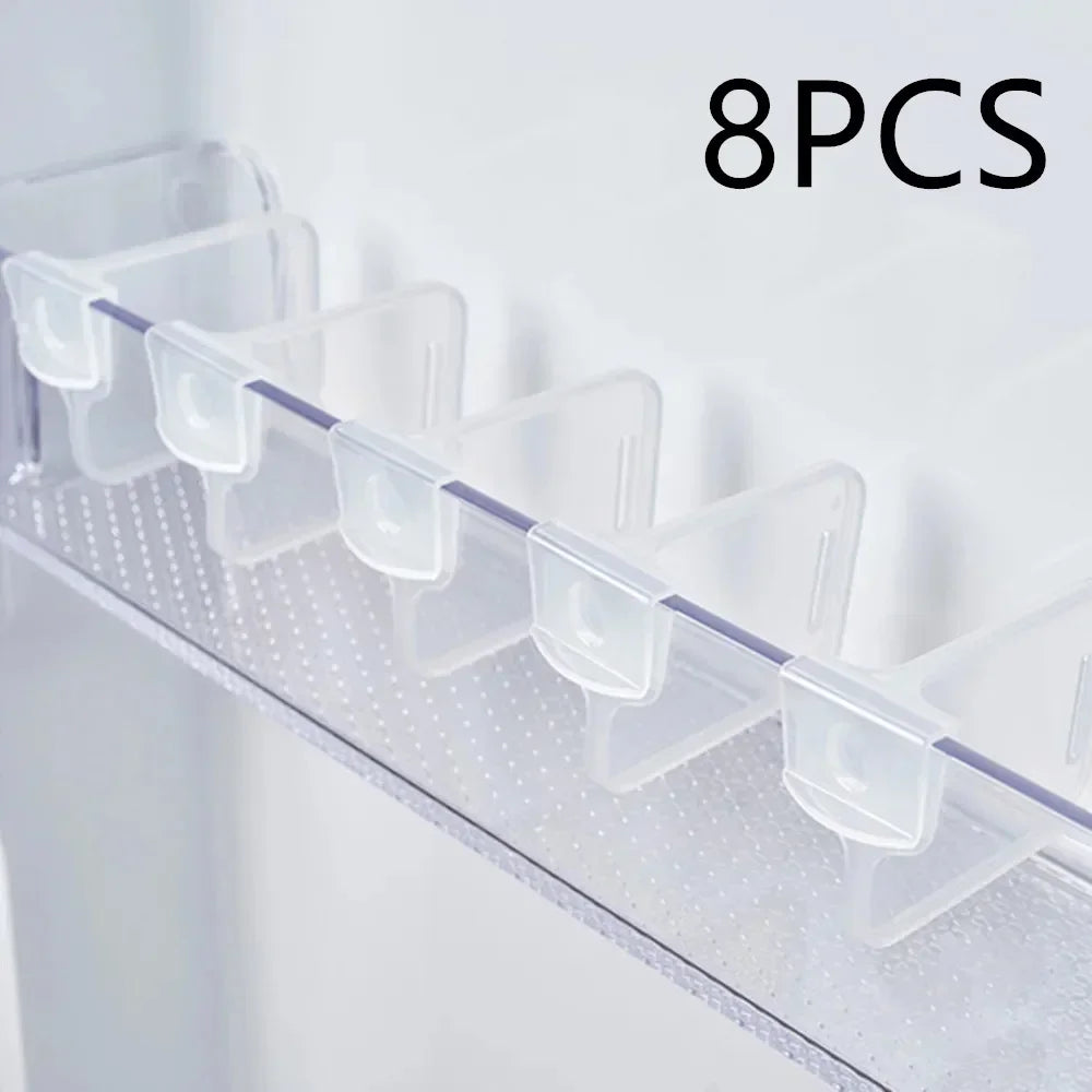 Eleganten razdelilnik za hladilnik – organizator kuhinjskih polic za steklenice, pločevinke in prostor v hladilniku