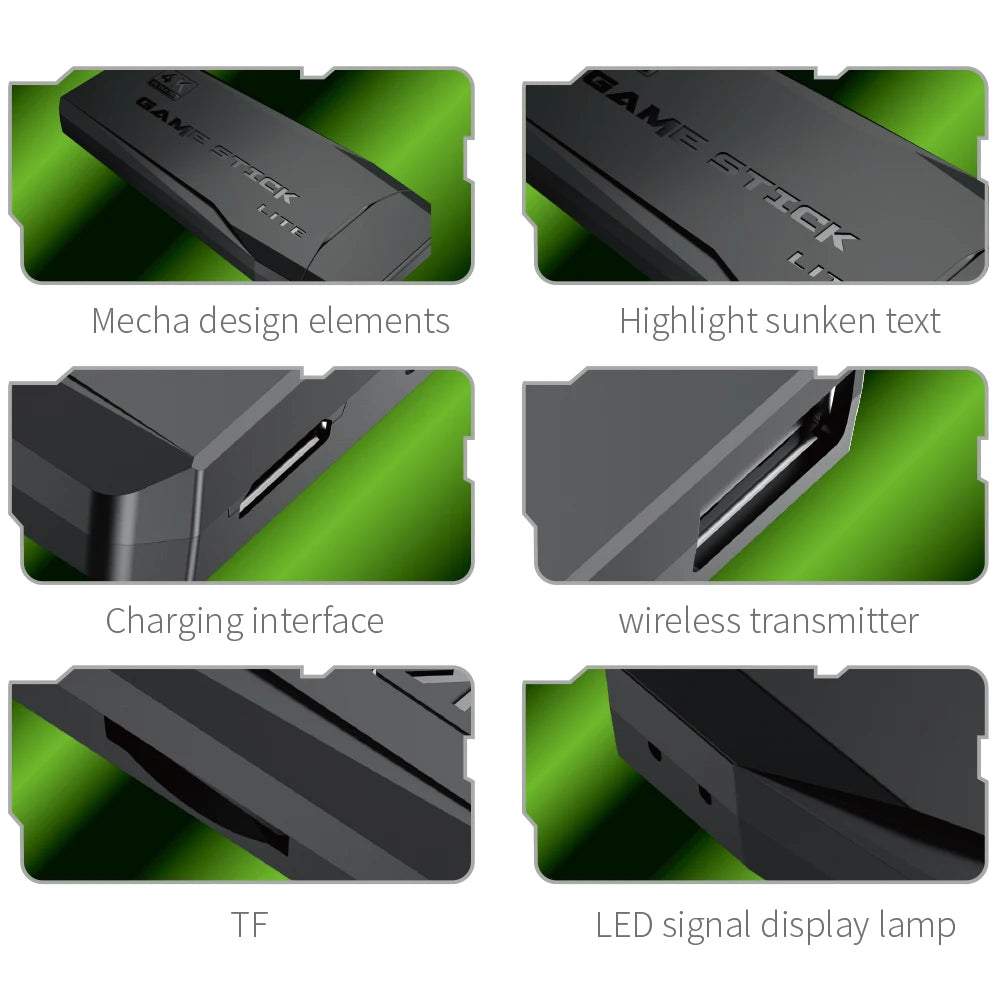 M8 + 4K Mini Igralna Konzola – 20.000 iger v eni konzoli z dvema brezžičnima kontrolerjema