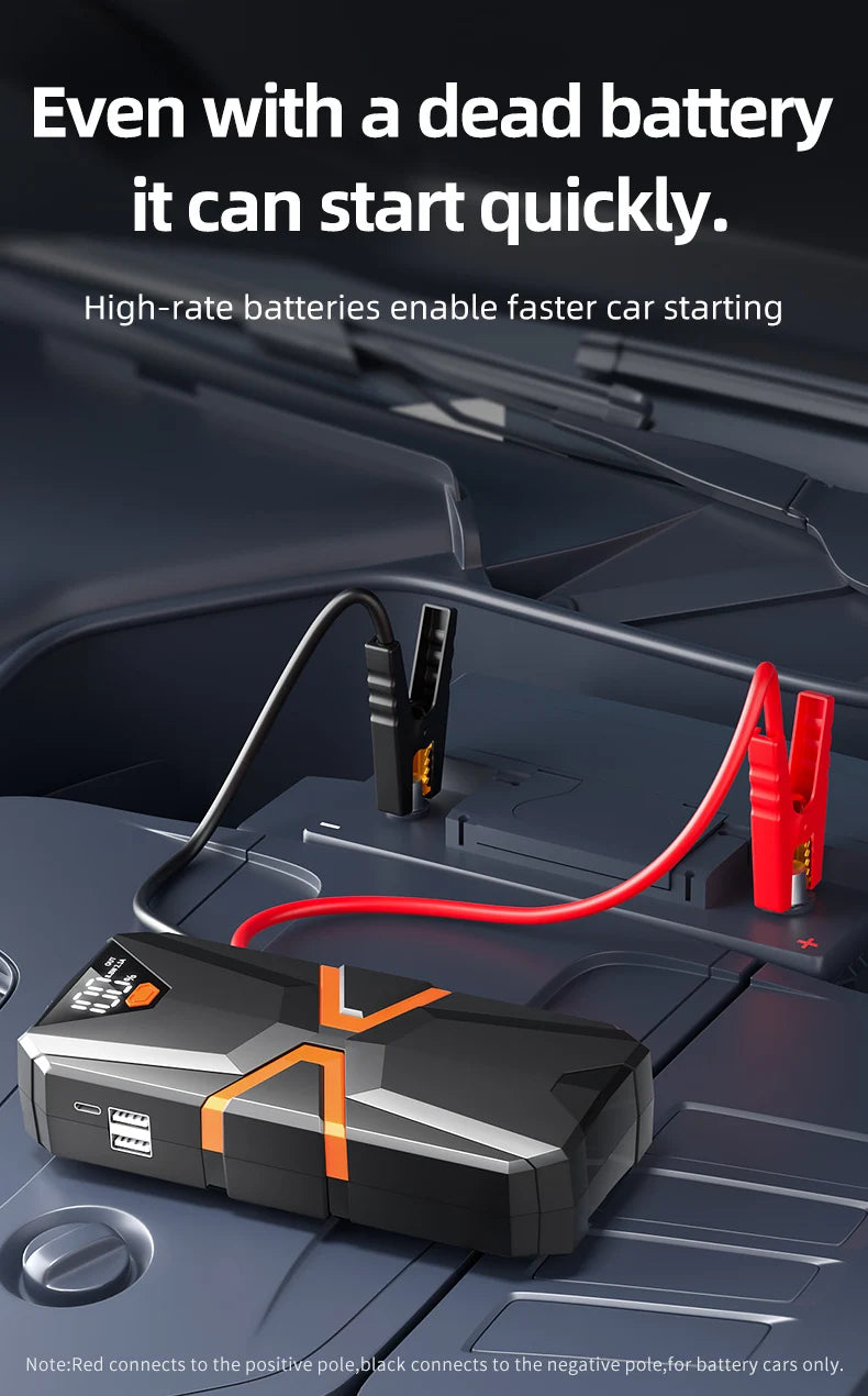 Xiaomi 10000mAh prenosni avtomobilski starter – power bank in emergency booster 12V, univerzalen za bencin in dizel