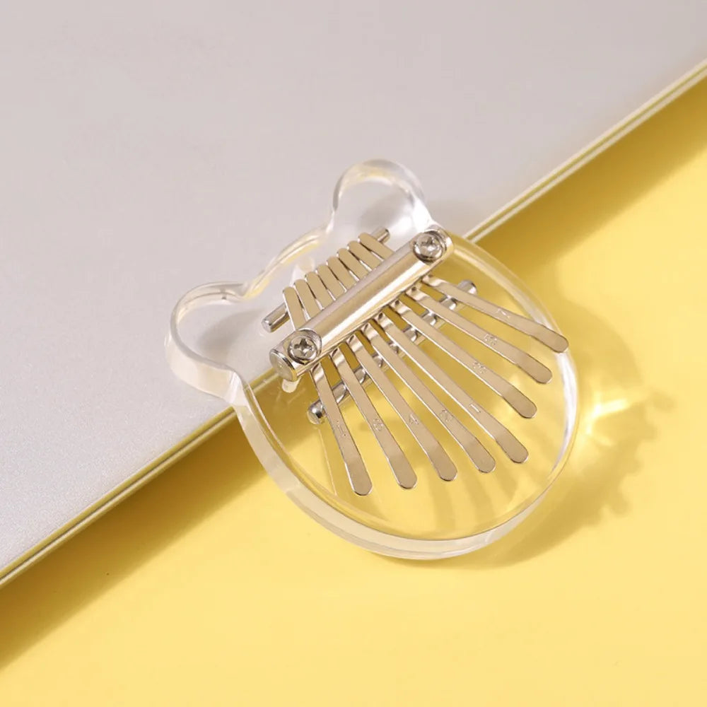 Romantični dar – 8-tipkasta Kalimba v 10 različnih stilih, prenosni prstni klavir za začetnike, Glasbeni obesek in popolno darilo