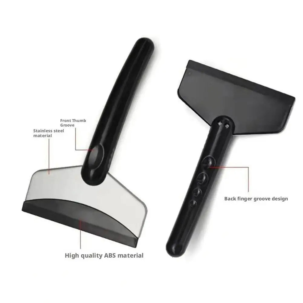 Večnamenska avtomobilska lopatka za sneg in led – nerjaveče jeklo, gumiran ročaj, zimskega čiščenja vetrobranskega stekla in karoserije