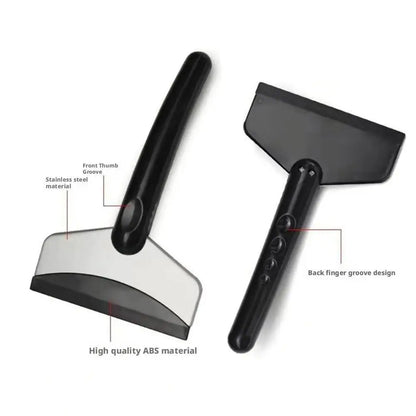 Večnamenska avtomobilska lopatka za sneg in led – nerjaveče jeklo, gumiran ročaj, zimskega čiščenja vetrobranskega stekla in karoserije
