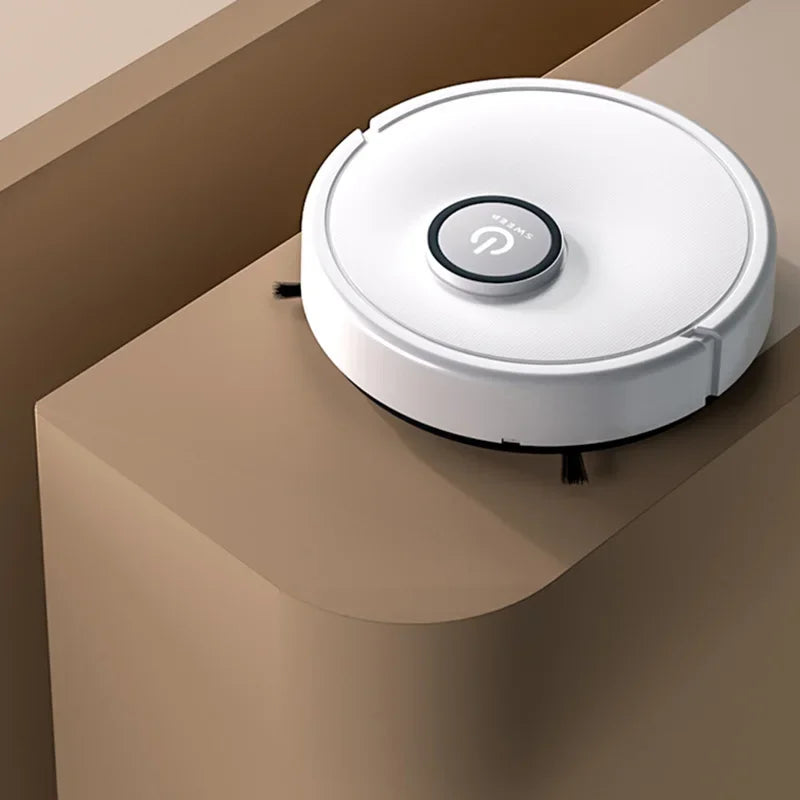 Beli pametni 3-v-1 robotski sesalnik – sesanje, pometanje in pomivanje z močjo 6000Pa