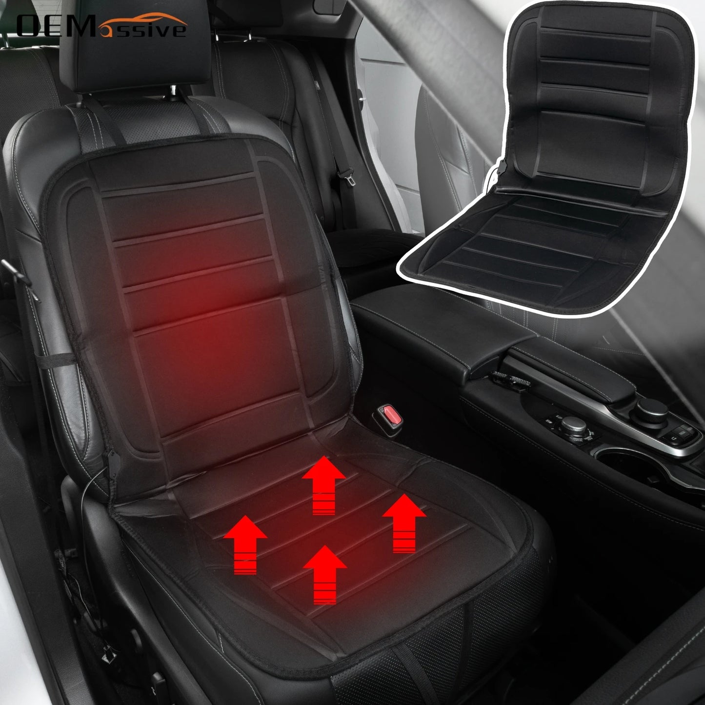 Ogrevana univerzalna prevleka za avtomobilski sedež 12V – hitro segrevanje, zaščita in udobje