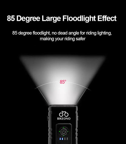 T6 LED prednja in zadnja kolesarska luč – USB polnilna, 1000LM, za gorska, cestna kolesa in skuterje