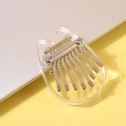 Romantični dar – 8-tipkasta Kalimba v 10 različnih stilih, prenosni prstni klavir za začetnike, Glasbeni obesek in popolno darilo