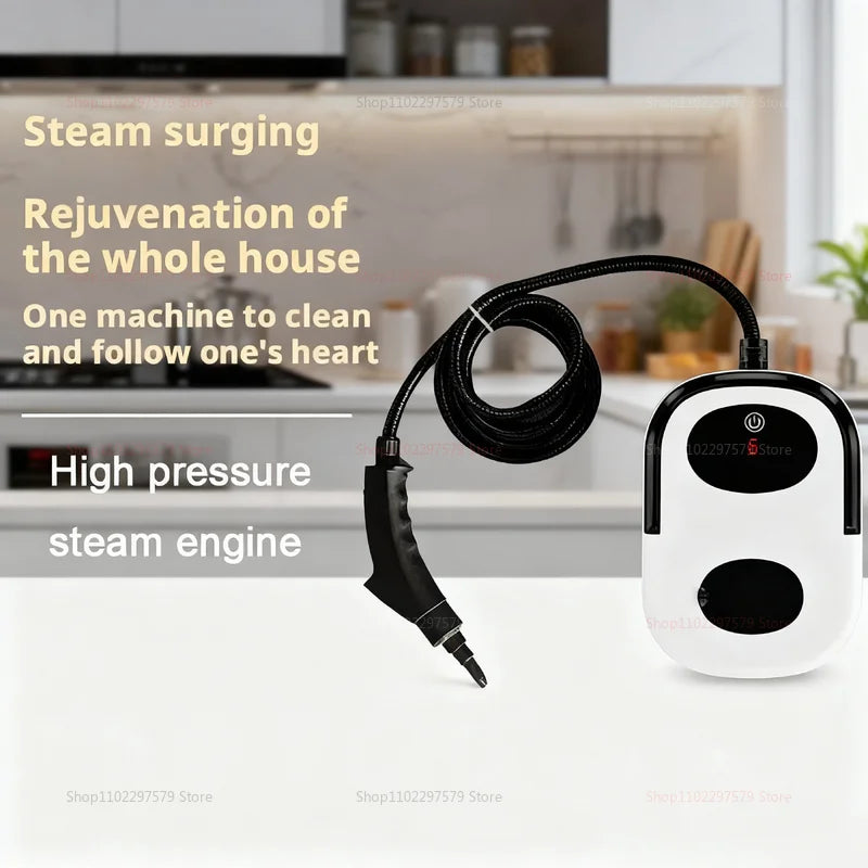 Visokotemperaturni parni čistilec 2500W – z zaslonom na dotik, za gospodinjstvo, klimatske naprave, kuhinjske nape, hitro segrevanje, avte