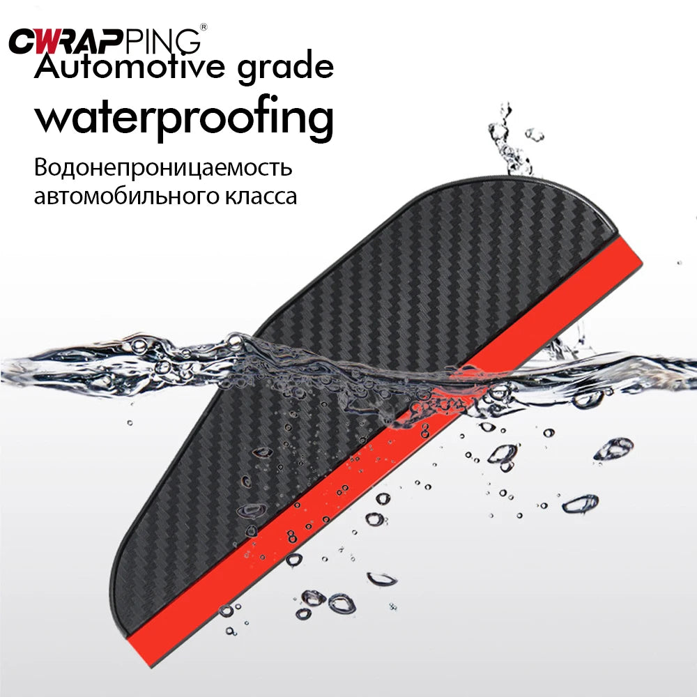 Karbonasti dežni vizir za vzvratno ogledalo – zaščita pred dežjem za jasen pogled