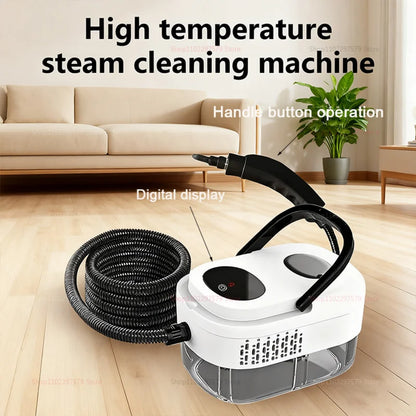 Visokotemperaturni parni čistilec 2500W – z zaslonom na dotik, za gospodinjstvo, klimatske naprave, kuhinjske nape, hitro segrevanje, avte
