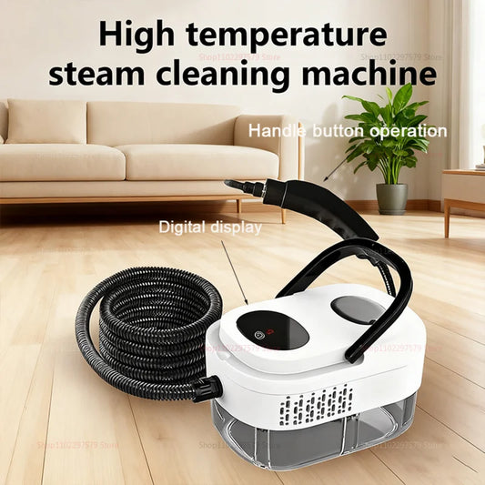 Visokotemperaturni parni čistilec 2500W – z zaslonom na dotik, za gospodinjstvo, klimatske naprave, kuhinjske nape, hitro segrevanje, avte