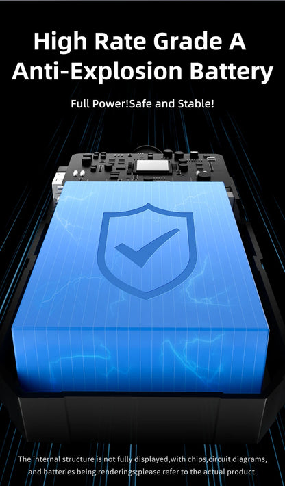 Xiaomi 10000mAh prenosni avtomobilski starter – power bank in emergency booster 12V, univerzalen za bencin in dizel