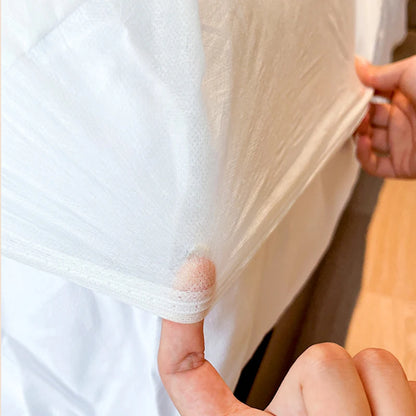 Zaščitna enkratna prevleka za posteljo iz netkanega blaga – z elastičnim robom, proti drsenju, prašno odporna, primerna za potovanja in hotele (enojna/dvojna)