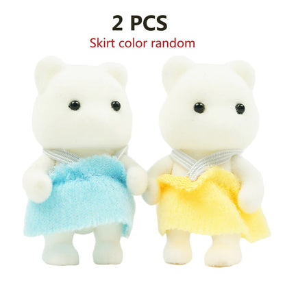 Zajček lutka 1/12 – mikro lutkovna hiška, jelenček, ovčka, slon, veverica – kuhinjski set, mini pohištvo