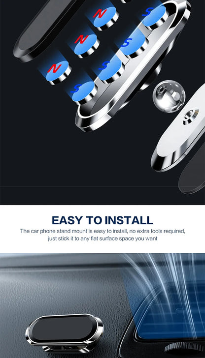 360° magnetni avto nosilec za telefon – univerzalno stojalo za iPhone, Samsung, Xiaomi, Huawei in druge