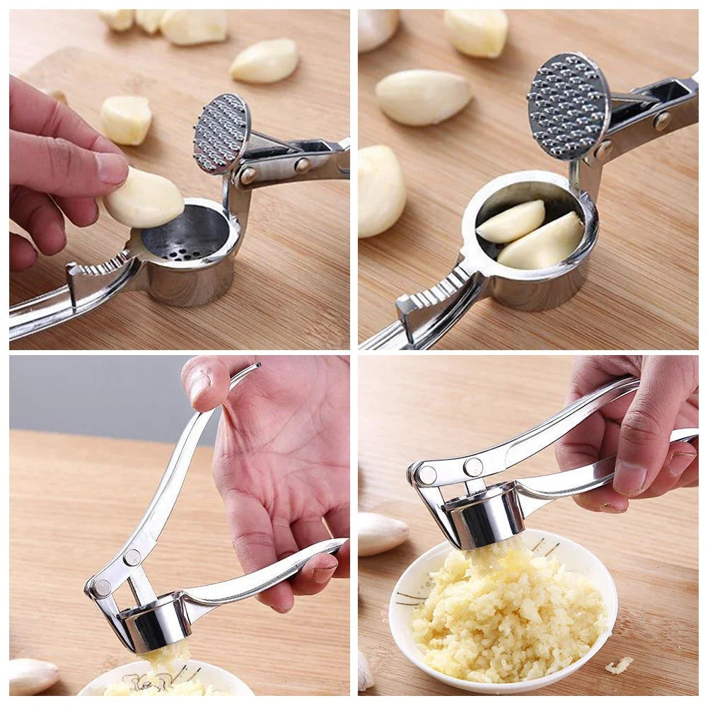 Večnamenski stiskalnik za česen in orehe – ročni mlinček in stiskalnik, kuhinjski pripomoček iz aluminijaste zlitine