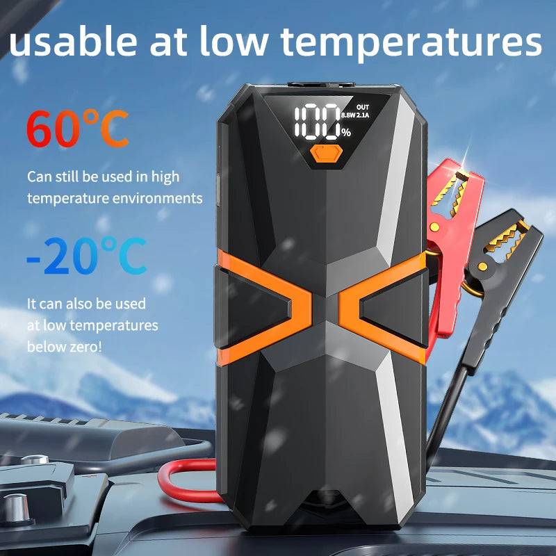 Xiaomi 10000mAh prenosni avtomobilski starter – power bank in emergency booster 12V, univerzalen za bencin in dizel