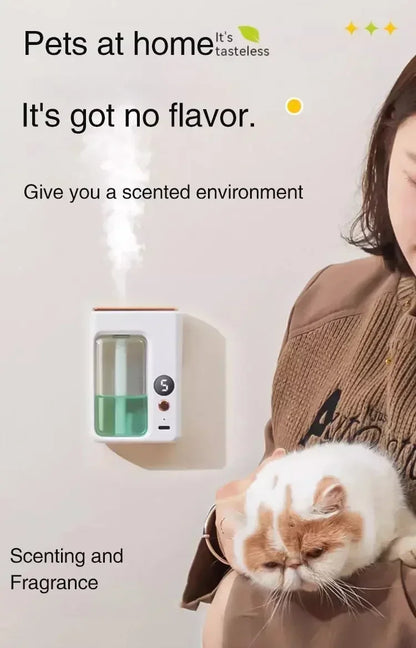 Samodejni pametni difuzor eteričnih olj – stenski aromaterapevtski vlažilnik zraka z dezodoracijo za kopalnico