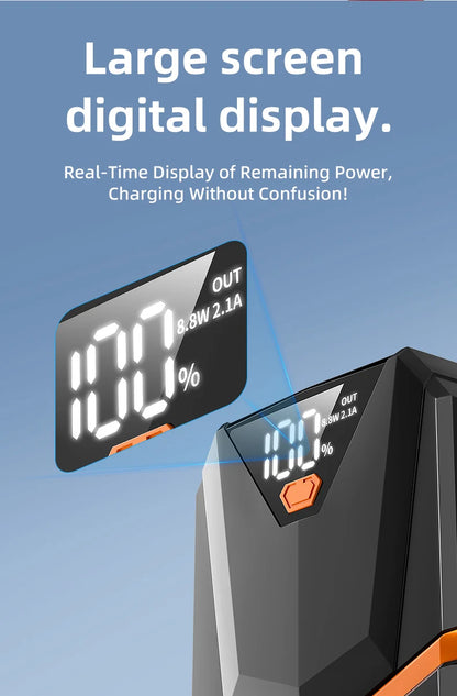 Xiaomi 10000mAh prenosni avtomobilski starter – power bank in emergency booster 12V, univerzalen za bencin in dizel