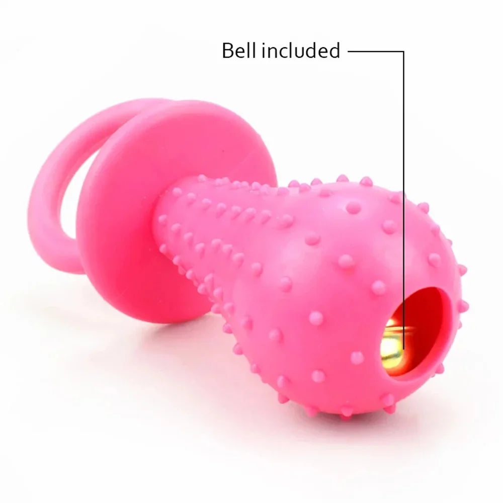 Mini Gumijasta Igračka za Pse – Netoksična, Oblika Dudo, Za Žvečenje in Čiščenje Zob