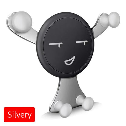 Gravity avto nosilec za telefon – stojalo za zračni prezračevalnik z nasmeškom, univerzalno za iPhone, Samsung, Xiaomi