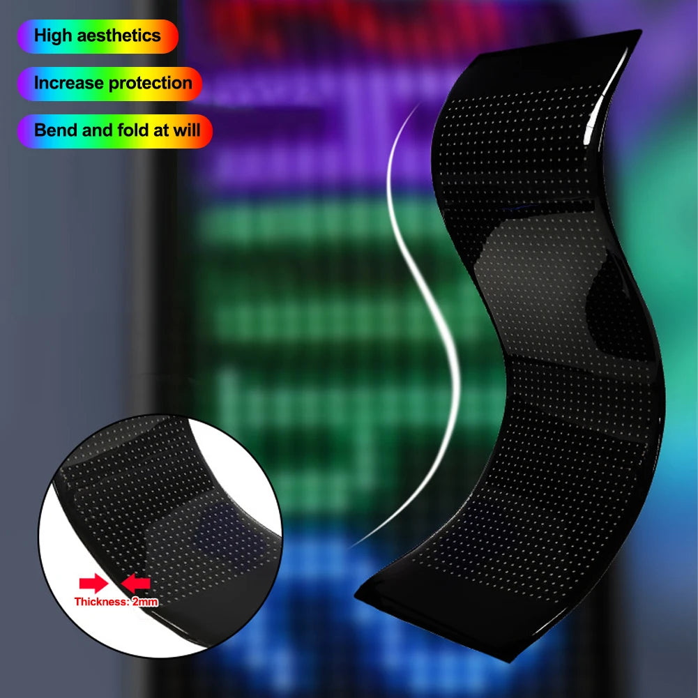 Zložljiva LED matrična tabla za avto – programsko nastavljiv drseči napis z daljinskim upravljanjem prek aplikacije